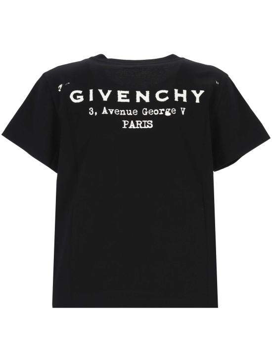25FW 지방시 반팔 티셔츠 BW70FJ P75N001 Black - GIVENCHY