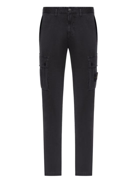 25FW 스톤 아일랜드 슬림 핏 카고 팬츠 K2S153100034S00L1 V0129 Black