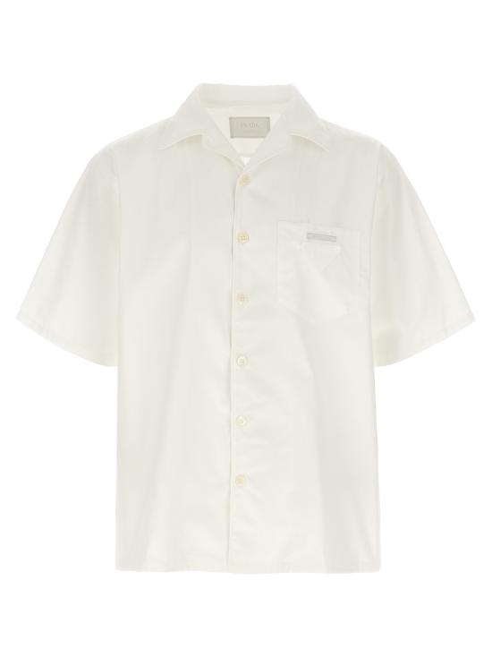 25FW 프라다 반팔 셔츠 UCS524SOOO10IVF0009 White