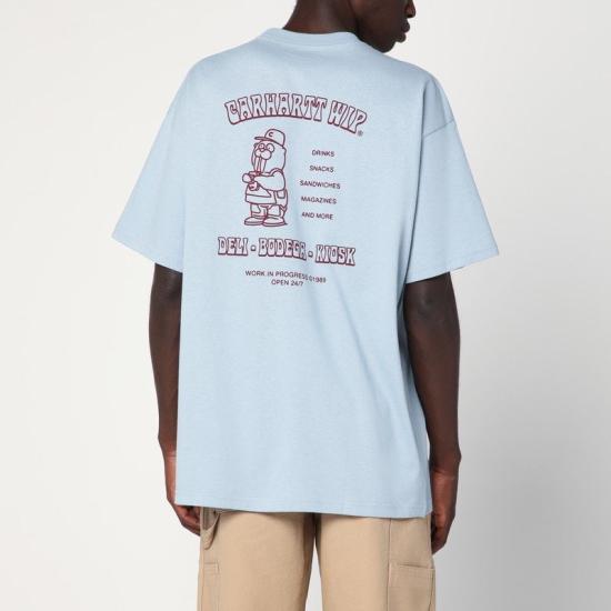 25FW 칼하트 WIP 반팔 티셔츠 I035230CO 0N1 BLUE - CARHARTT WIP