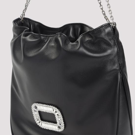 25FW 로저비비에 숄더백 RBWABDK0100YDR B999 BLACK - ROGER VIVIER