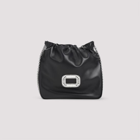 25FW 로저비비에 숄더백 RBWABDK0100YDR B999 BLACK - ROGER VIVIER