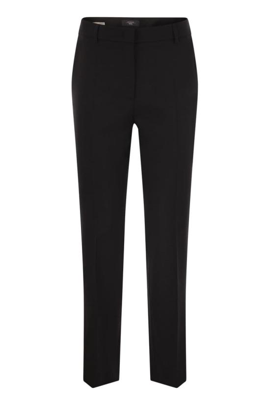 25FW 위켄드막스마라 스트레이트 팬츠 2525136171600 002 BLACK