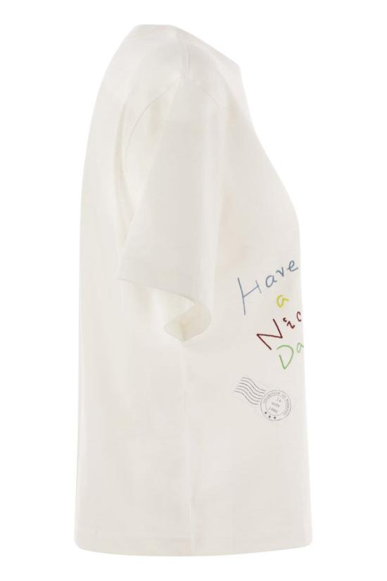 25FW 위켄드막스마라 반팔 티셔츠 2525976051600 002 WHITE - WEEKEND MAX MARA