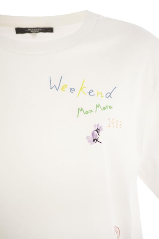 25FW 위켄드막스마라 반팔 티셔츠 2525976051600 002 WHITE - WEEKEND MAX MARA