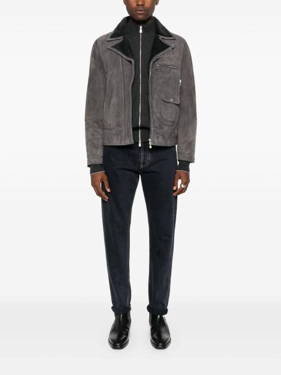 25FW 브루넬로 쿠치넬리 집업 니트 M2200106CJB82 GREY - BRUNELLO CUCINELLI