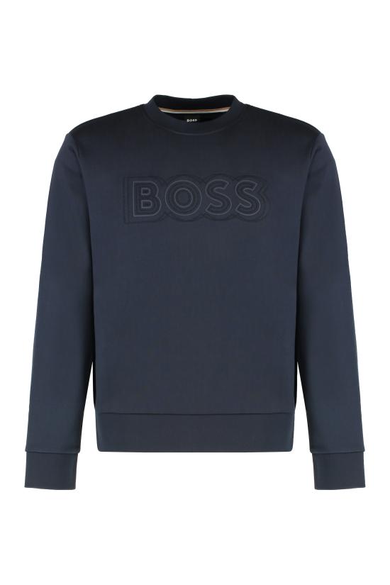 26FW 보스 긴팔 티셔츠 50543914404 blue