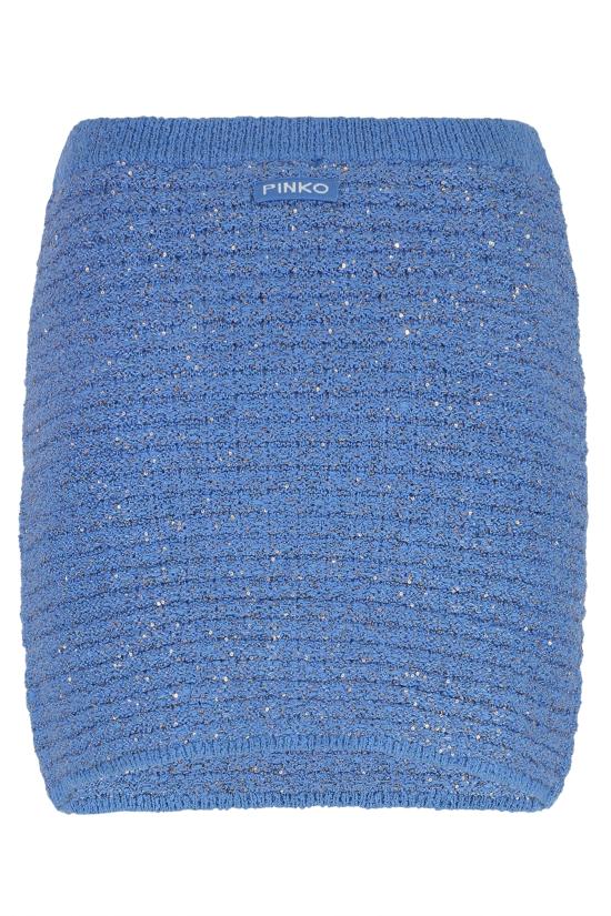 25SS 핑코 숏 스커트 104730A2FEF46 blue - PINKO