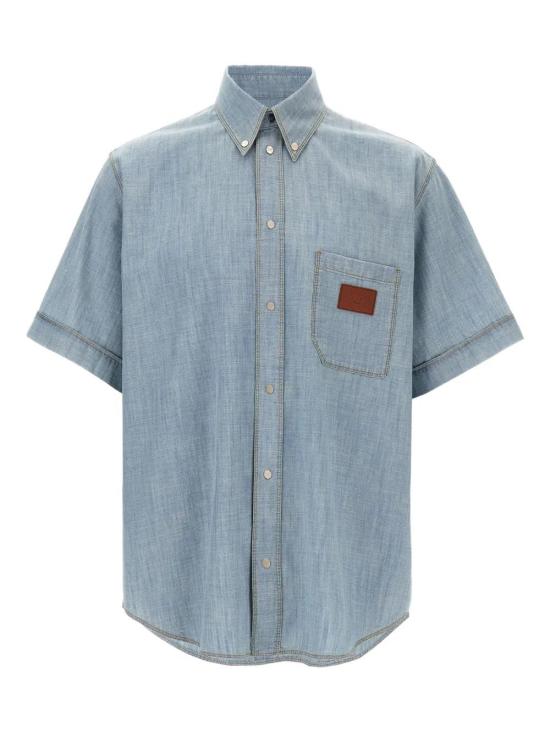 25SS 펜디 반팔 셔츠 FS1321AUWX F0LQ0 LIGHT BLUE
