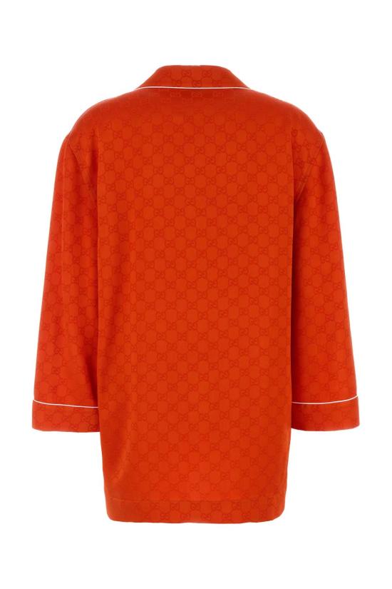 25FW 구찌 새턴 블라우스  836310ZAQKJ 7481 ORANGE - GUCCI