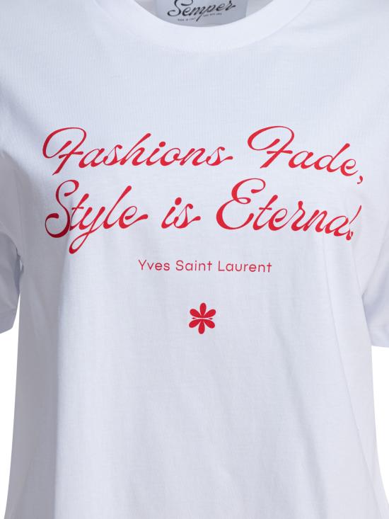 25FW 셈퍼 반팔 티셔츠 TSHIRTQUOTEYVES WHITE - SEMPER