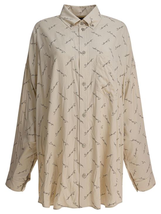 25SS 발렌시아가 셔츠 773300TRLB19711 BEIGE