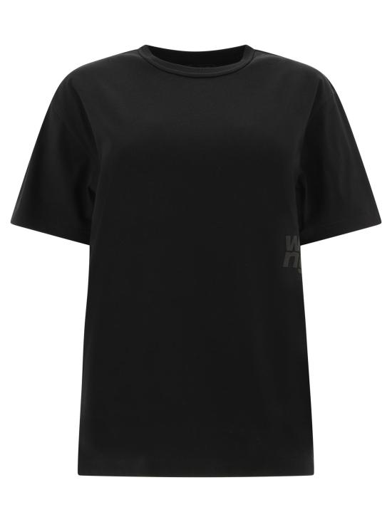 25FW 알렉산더 왕 반팔 티셔츠 4CC3241520001 BLACK