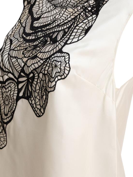 25FW 루루 드 세종 민소매 티셔츠 POLAIVORYBLACK WHITE - LOULOU DE SAISON