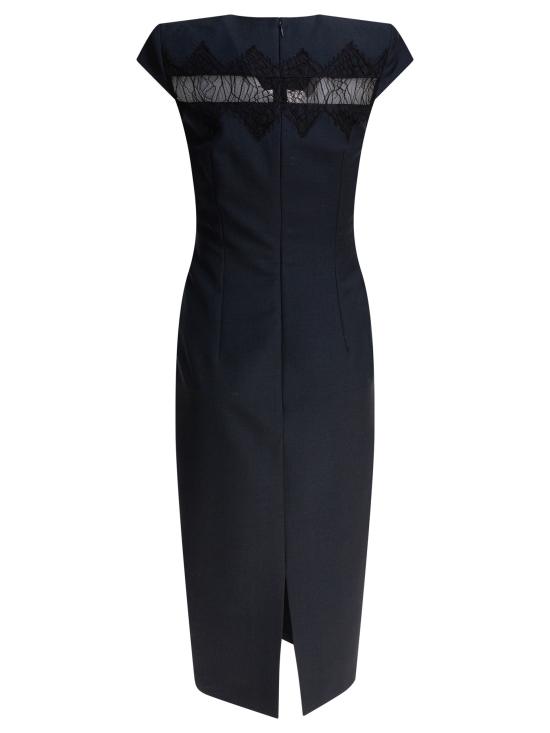 25SS 알렉산더 맥퀸 미디 원피스 830138QJAEK4100 BLUE - ALEXANDER MCQUEEN