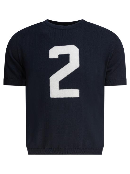 25SS 라키 반팔 티셔츠 TCROWNNMBLUNOTTE BLUE