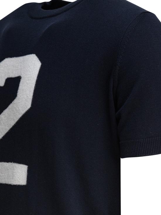 25SS 라키 반팔 티셔츠 TCROWNNMBLUNOTTE BLUE - RAKKI