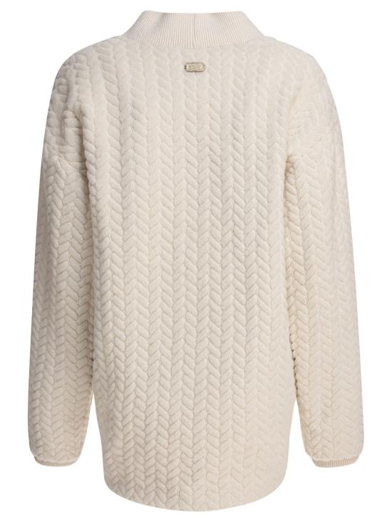 25FW 아뇨나 가디건 TH0408UZ009N02 WHITE - AGNONA