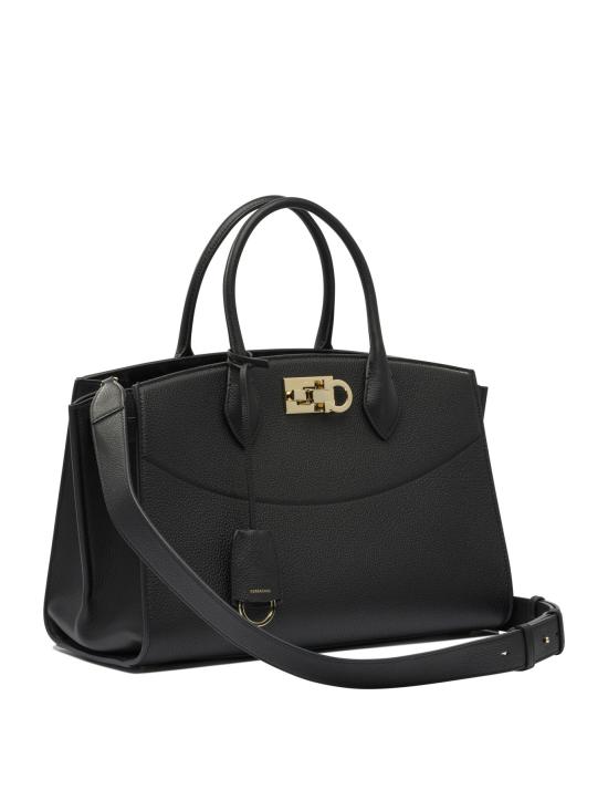 25FW 살바토레 페라가모 토트백 0785995 BLACK - SALVATORE FERRAGAMO