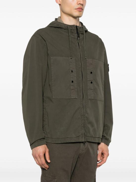 25SS 스톤 아일랜드 자켓 K1S154100091S0010V0054 MILITARY GREEN DOM - STONE ISLAND