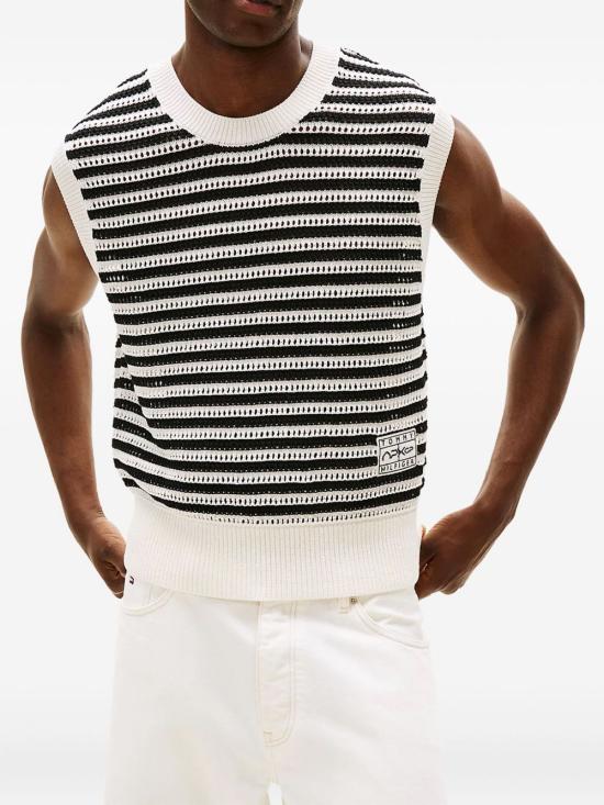 25FW 타미힐피거 니트 베스트 MW0MW41385 BDS - TOMMY HILFIGER