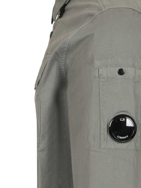 25SS 씨피 컴퍼니 긴팔 셔츠 18CMSH140A110143G935 SMOKED PEARL DOM - C.P. COMPANY