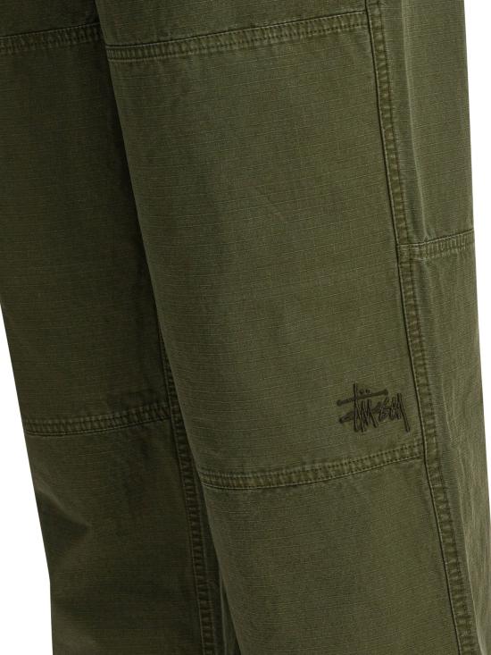25SS 스투시 스트레이트 팬츠 녹색 바지 - STUSSY