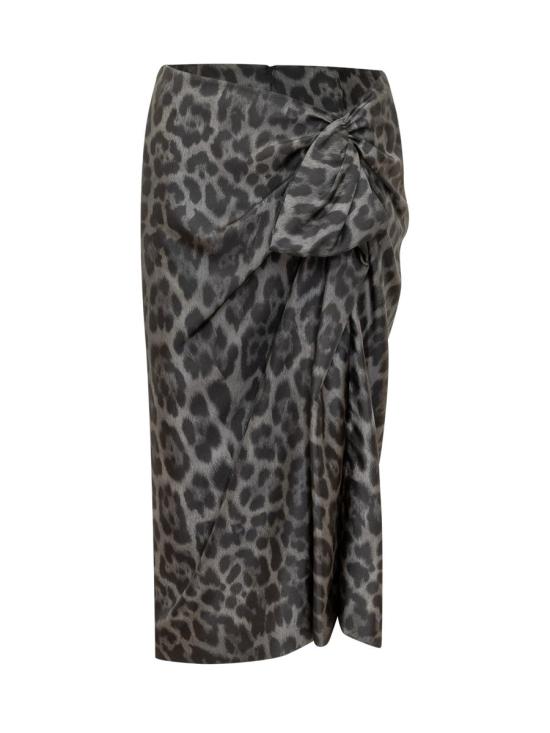 25FW 스텔라 맥카트니 미디 스커트 6301463GS225 1230 GREY