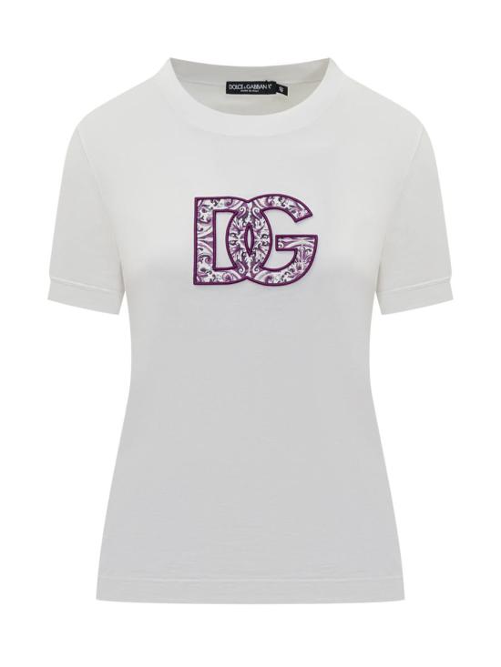 25FW 돌체앤가바나 반팔 티셔츠 F8N08ZGDC6U W0800 WHITE