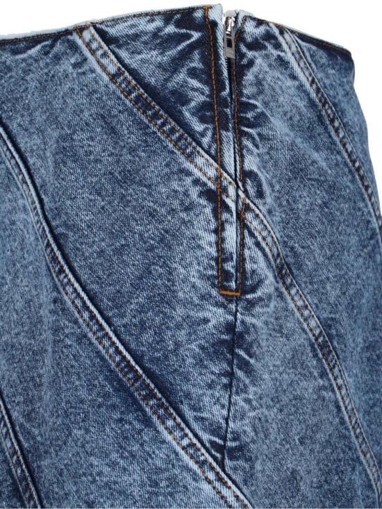 25SS 알라이아 데님 스커트 AA9J2283T535A524 BLUE - ALAIA