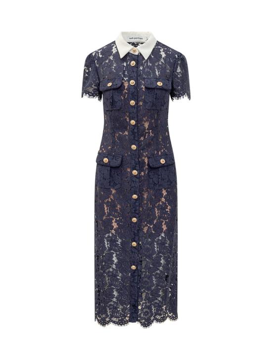 25FW 셀프 포트레이트 원피스 PF25020MBL BLUE