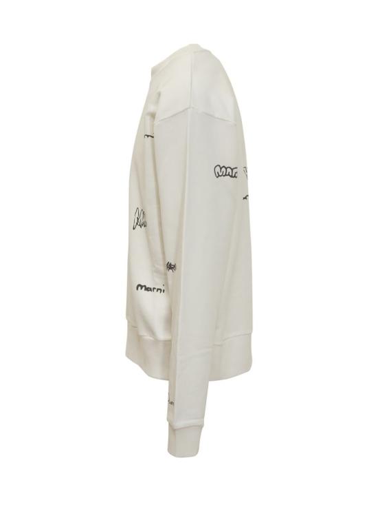 25FW 마르니 긴팔 티셔츠 FUMU0074PYUSCY35 LOW02 WHITE - MARNI