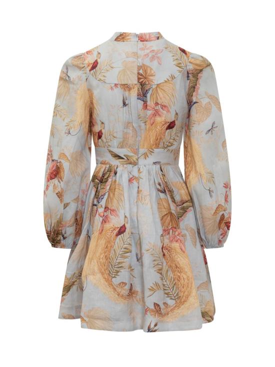 25FW 짐머만 숏 원피스 5147DSS253 LBPFL BLUE - ZIMMERMANN