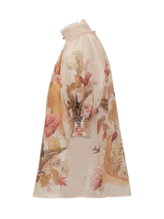 25FW 짐머만 블라우스 4556TSS253 CRMPLMFLO PINK - ZIMMERMANN