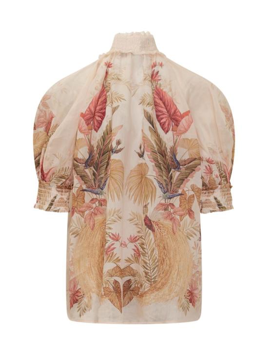 25FW 짐머만 블라우스 4556TSS253 CRMPLMFLO PINK - ZIMMERMANN