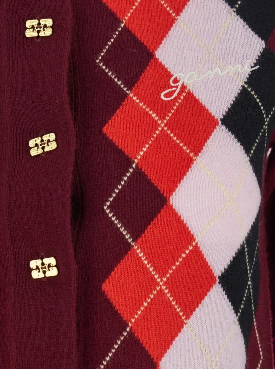 25FW 가니 가디건 K2532 730 RED - GANNI