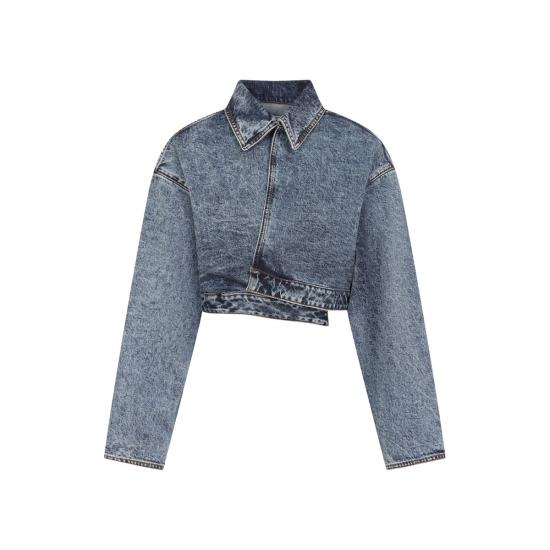 25SS 알라이아 데님 자켓 AA9V1093T535A 524 BLUE