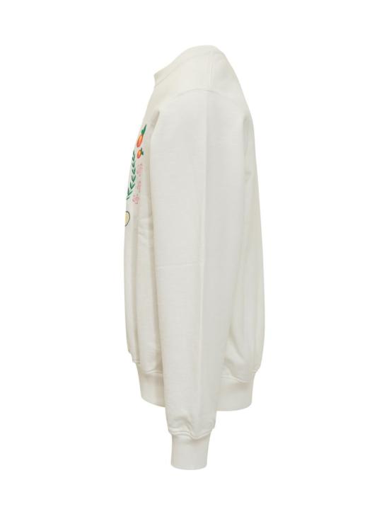 25FW 카사블랑카 긴팔 티셔츠 MPF25JTP293 03 WHITE - CASABLANCA