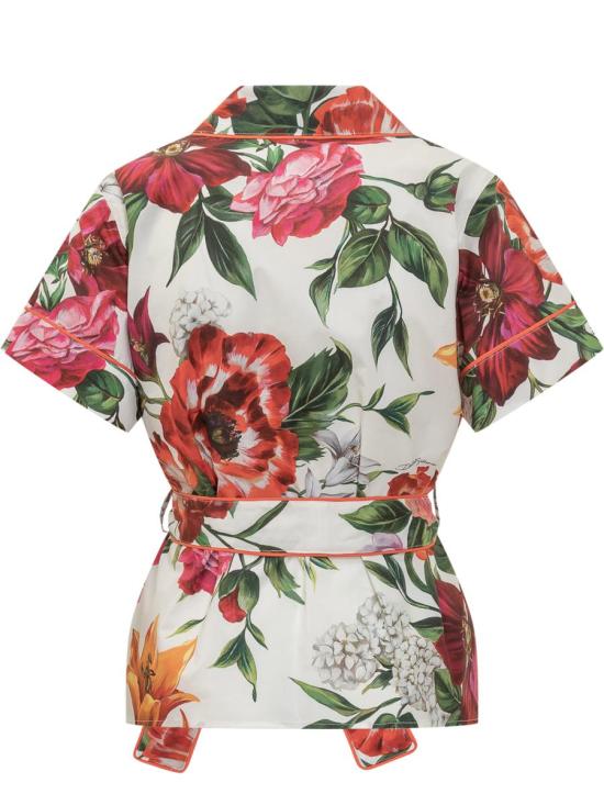 25FW 돌체앤가바나 블라우스 F5G67THS5TQ HA5PB WHITE - DOLCE & GABBANA