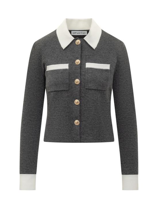 25FW 셀프 포트레이트 가디건 PF25048CGR GREY