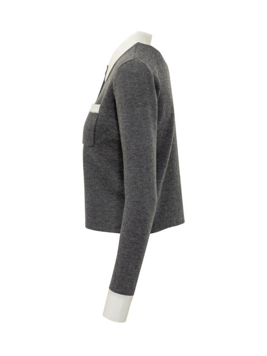 25FW 셀프 포트레이트 가디건 PF25048CGR GREY - SELF PORTRAIT