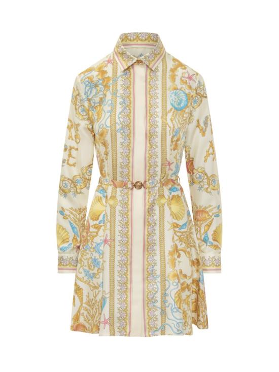 25FW 베르사체 원피스 10189331A14746 5K640 YELLOW