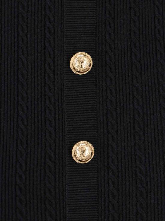 25FW 발망 미디 스커트 FF1LD066KI500PA Black - BALMAIN