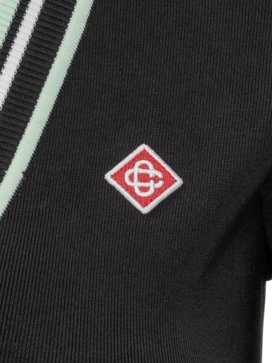 25FW 카사블랑카 반팔 티셔츠 WPF25KW1018 01 Black - CASABLANCA