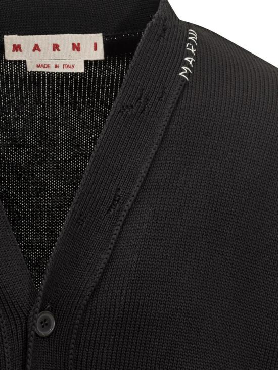 25FW 마르니 가디건 CDMG0136A0UFC652 00N99 Black - MARNI