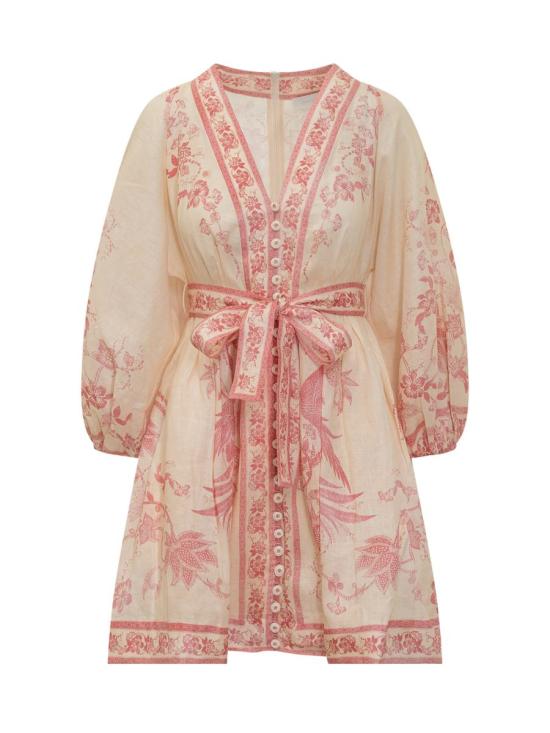 25FW 짐머만 숏 원피스 3500DSS252 CRMPNKFLO PINK