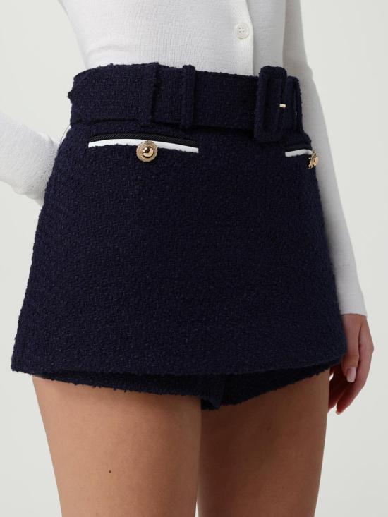 25FW 셀프 포트레이트 숏 스커트 PF25034PBL Blue - SELF PORTRAIT