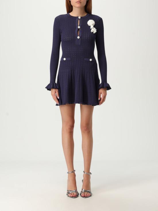 25FW 셀프 포트레이트 숏 원피스 PF25094SBL Blue