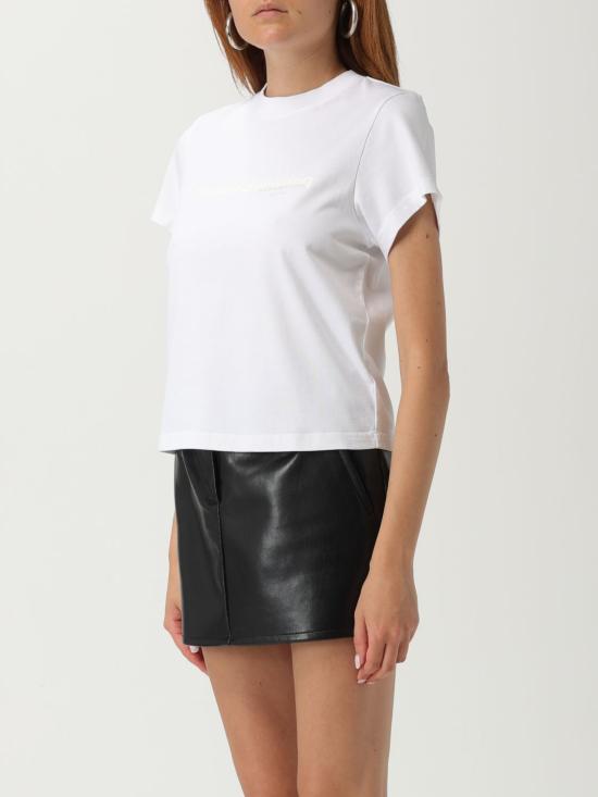 25FW 알렉산더 왕 반팔 티셔츠 1CC3251103 120 White - ALEXANDER WANG
