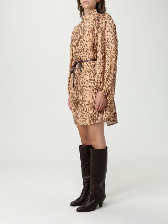 25FW 짐머만 숏 원피스 4593DSS255 TNLP Brown - ZIMMERMANN